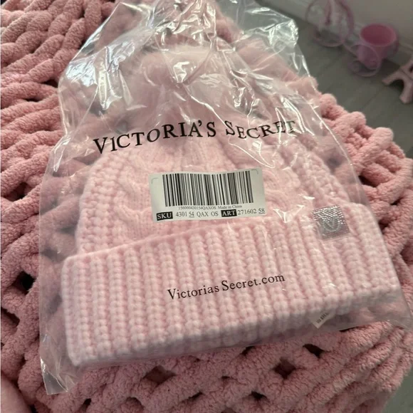 Victoria's Secret Soft Pink Kids Hat